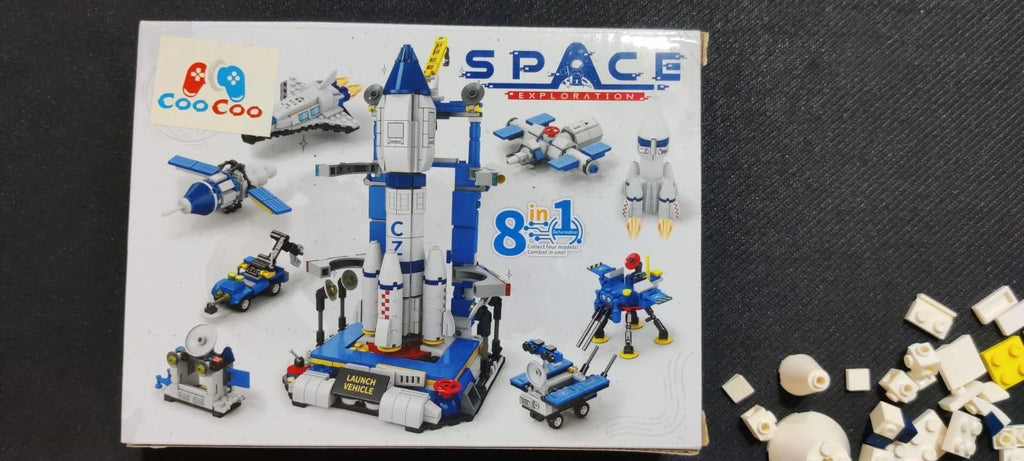 DIY 8 in 1 Spacecraft Building Blocks for Kids